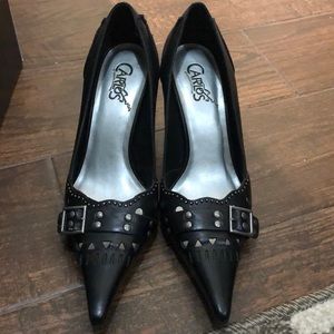 Carlos black heels